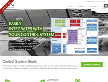 Tablet Screenshot of controlsystemstudio.org